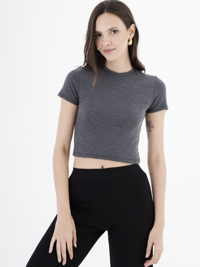 Remera crop de morley vintage